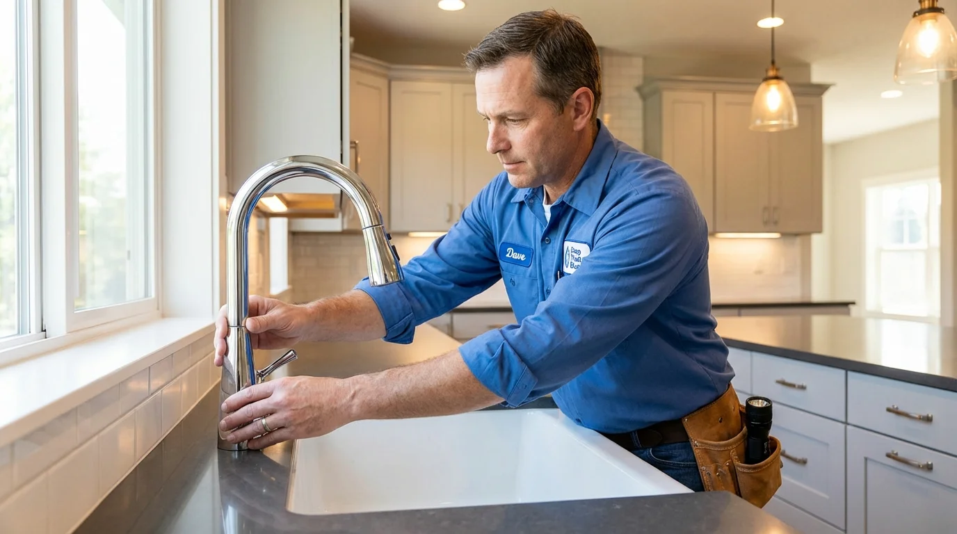 Kitchen faucet installation by Johns Plumbing LLC in Lajas