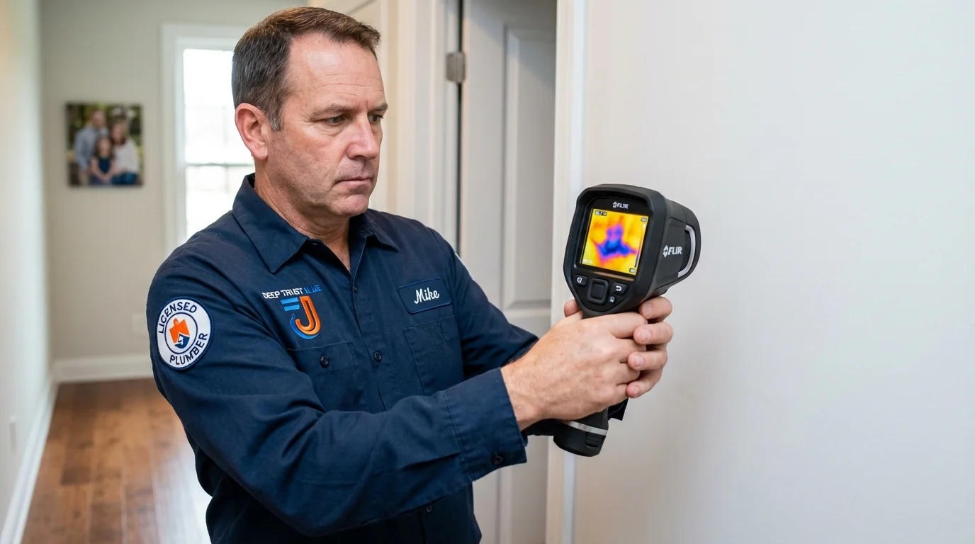 Thermal imaging leak detection by Johns Plumbing LLC in Lajas
